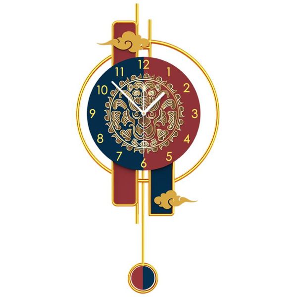 

wall clocks nordic large clock pendulum quartz silent decorative watch red green home decor horloge art poster retro
