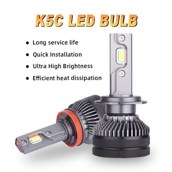 

car headlights super bright h7 led canbus auto headlight 25000lm 110w mini design h4 h11 lamp 9005 9006 headlamp copper tube 12v