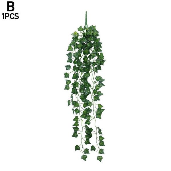 

artificial fake hanging vine plant leaves garland home wall decoration plant green flower rattan garden g7l3