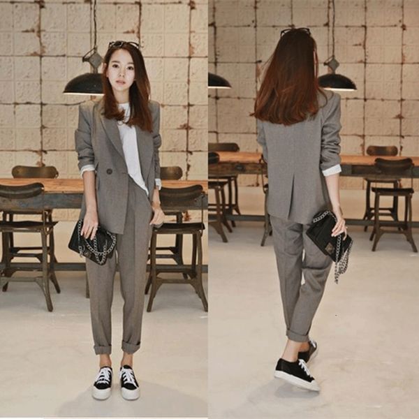 

female autumn ladies'suit fashion was little temperament of two thin wild suit parts ju20, White;black