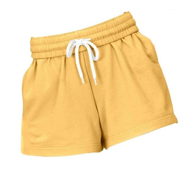 

women's shorts stylish summer women bandage short pants drawstring solid color high waist loose leisure for sports streetwear, White;black
