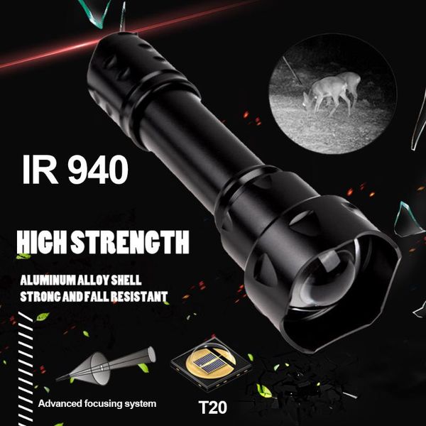 

outdoor lighting zoom led strong light long-range rechargeable infrared