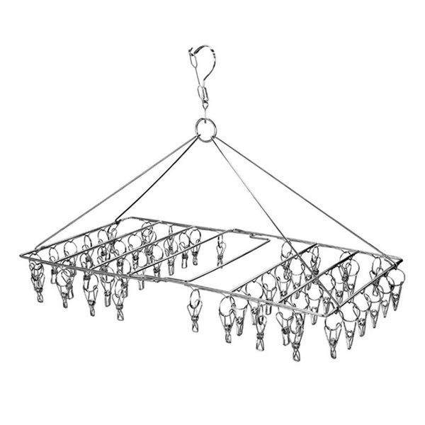 

24/36/46/52 clips folding clothes hanger drying rack for socks towels diapers dropshipping