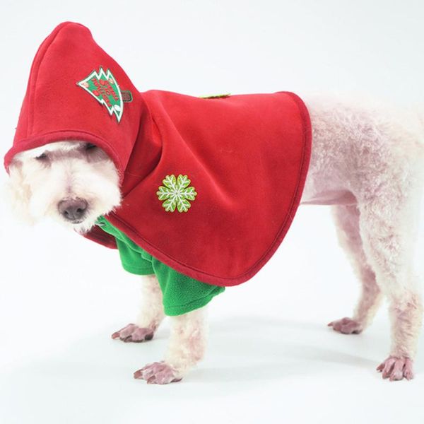 

dog apparel christmas clothes xmas pet outfit winter cloak big large clothing year costume coat drop