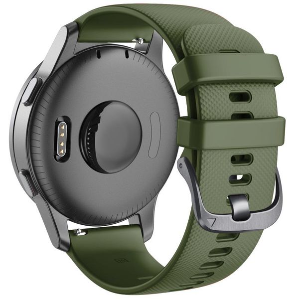 

watch bands 18mm sport band for vivomove 3s 39mm, soft silicone replacement straps huawei watch/vivoactive 4s 40mm, Black;brown