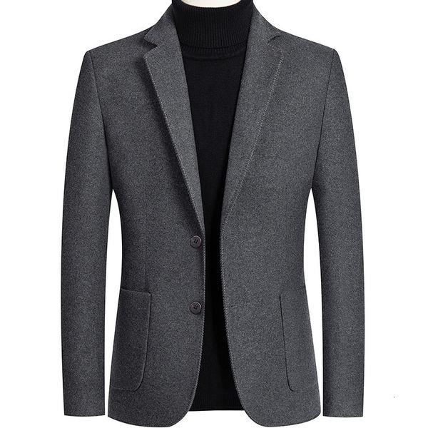 

men blazers autumn winter wool suit spring jacket business casual suits men's clothes outerwear 4xl hqu6, White;black