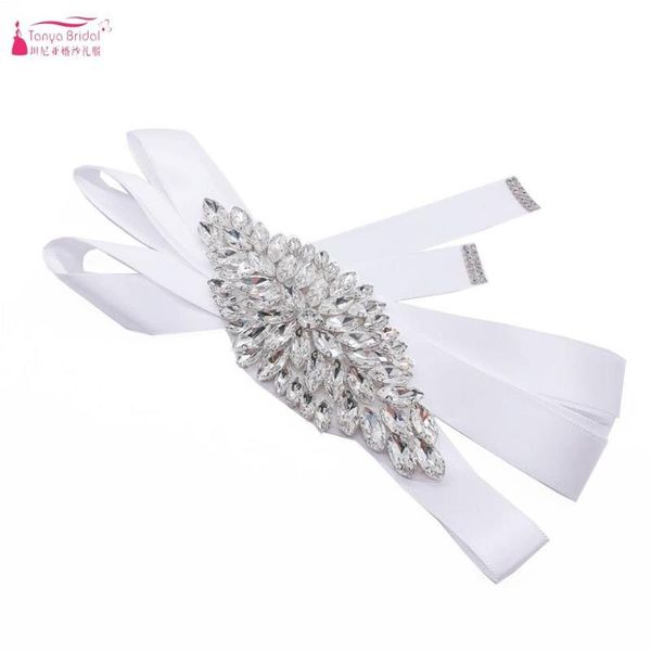 

wedding sashes style white/ivory crystal belts 240cm sash bride belt in stock length 13cm*5.5cm long bridal dqg986