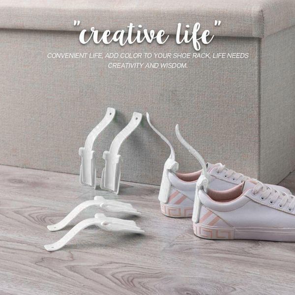 

2pcs lazy shoe helper handled shoe horn easy on & off lifting wear helper lifters shoes accessory