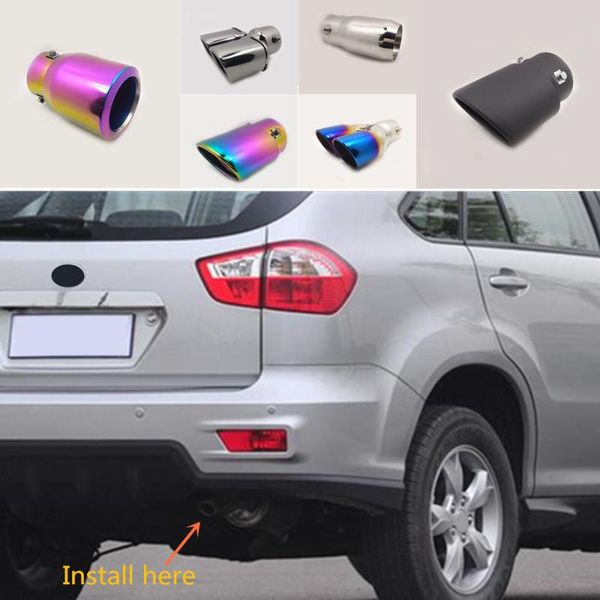 

manifold & parts for byd s6 2011 2012 2013 2014 car cover muffler exterior back end pipe dedicate exhaust tip tail outlet ornament vent part