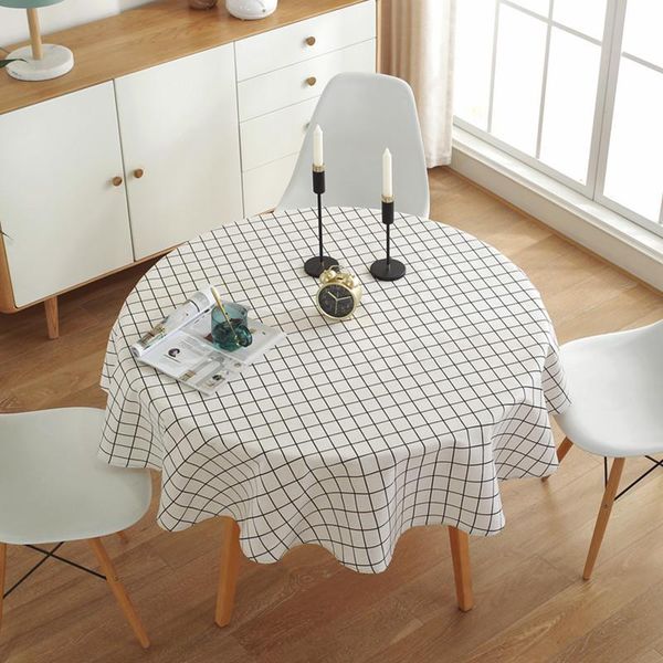 

table cloth rose tree white plaid check nordic tablecloth for round vintage cover party home kitchen decoration mantel