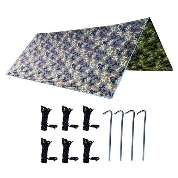 

tents and shelters camouflage canopy multifunctional waterproof sunscreen camping shade tent equipment tarp car cloth mat floor