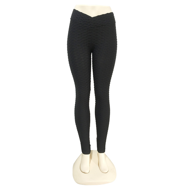 

yoga outfits gym polyester jogging pants trousers slim jacquard high waist wicking, White;red
