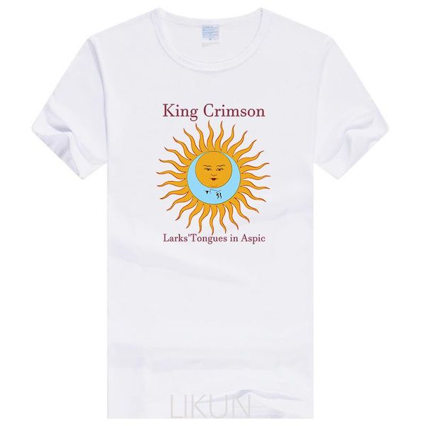 

men's t-shirts men brand tshirt summer tees king crimson larks' tongues in aspic white t-shirt 5xl large tee shirt print, White;black