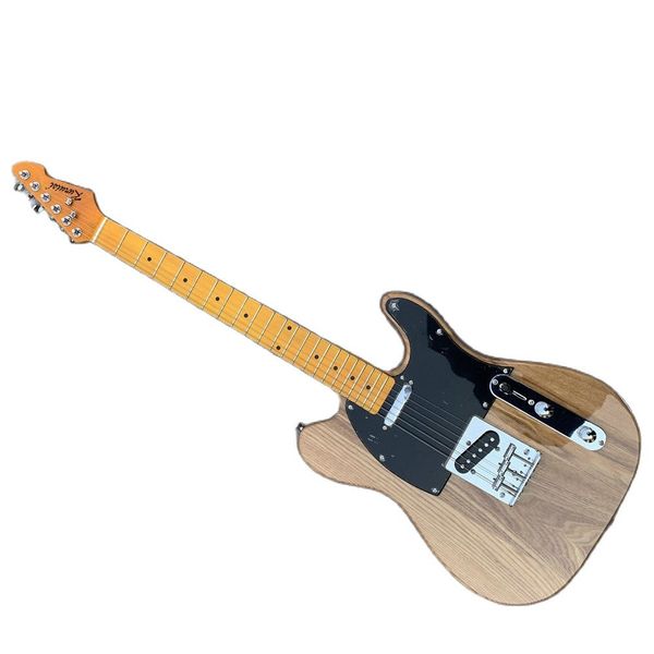 

electric guitar fanta tele vintage yellow single pickup with 3-gear switching