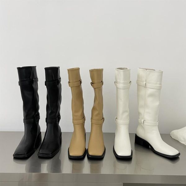 

boots woman flat shoes luxury designer thigh high heels boots-women low fashion over-the-knee 2021 ladies, Black