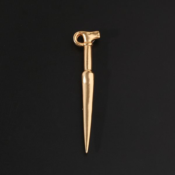 

upscale fashion sheep head scepter brooch walking stick pin temperament versatile suit coat men and women, Gray