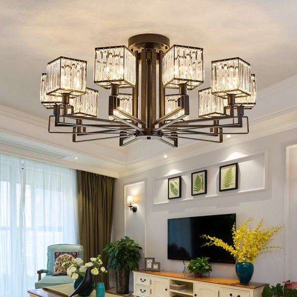 

new black mode led iron chandeliers lamp j35y