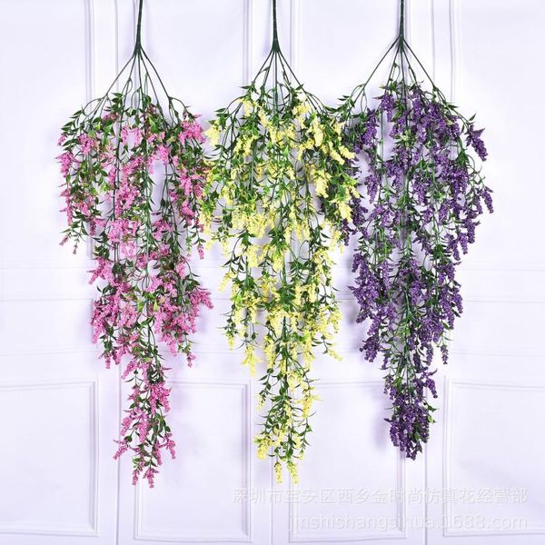 

artificial plants wall-mounted lavender hanging foam sword bluegrass plants crafts wedding plant vines