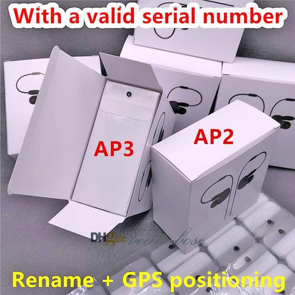 

h1 chip headphones gps rename air gen 3 ap3 pro ap2 gen 2 pods pop up window bluetooth headphone auto paring wireless charging case earbuds