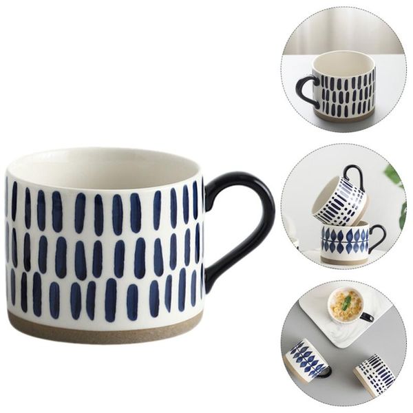 

mugs 1pc 450ml hand-painted ceramic mug practical water cup coffee