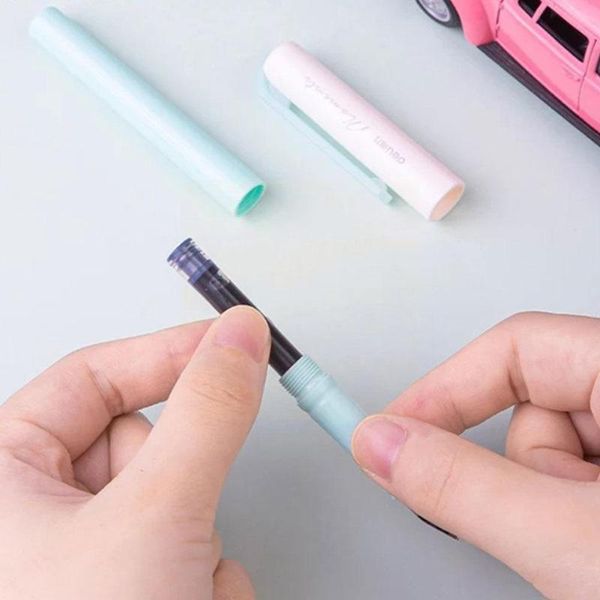 

fountain pens macaron color pen 0.3mm ef bright tip student black supplies calligraphy stationery school office set ink with o0n6