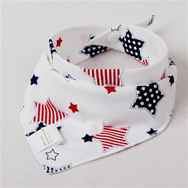 

bibs & burp cloths baby double cotton cartoon print saliva towel boys girls feeding apron bandana clothes born