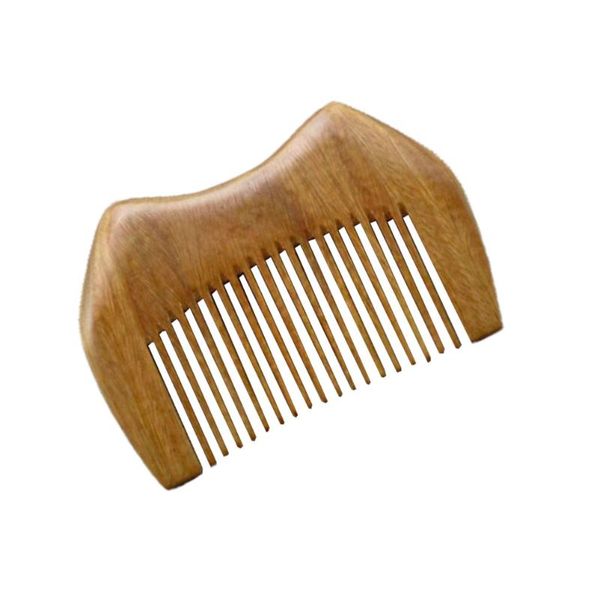 

hair brushes portable anti-static comb green sandalwood exquisite for, Silver