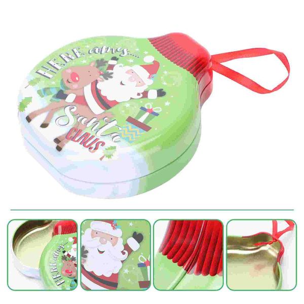 

gift wrap 1pc tree hanging candy jar xmas decorative case tinplate storage box