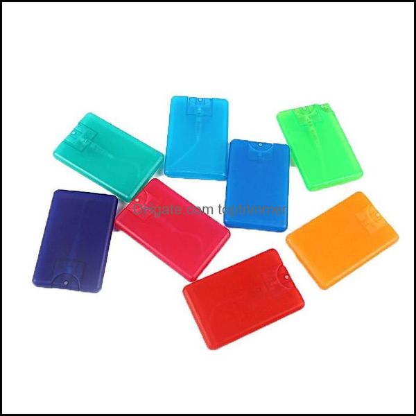 

fragrance deodorant health & beauty20ml plastic credit card shape pocket size flat spray bottle for per women cosmetic disposable atomizer c