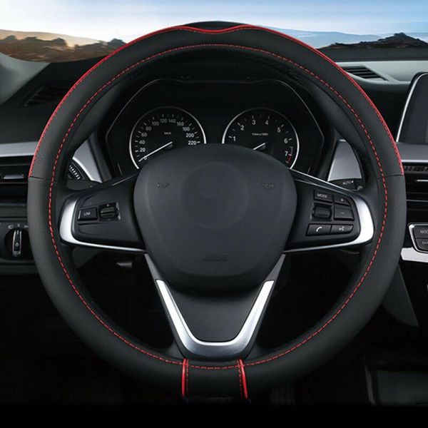 

car steering wheel cover comfortable leather wear-resistant 15\"/38cm durable