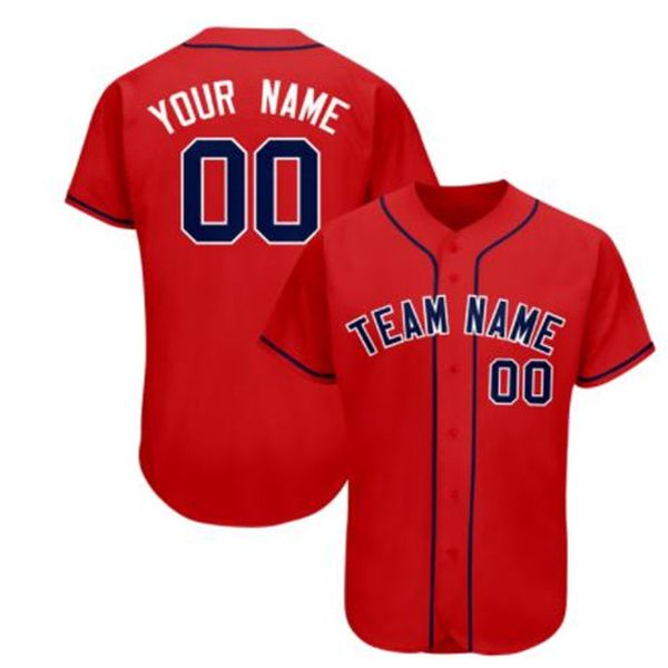 Homens Custom Beisebol Jersey Costura Completa Qualquer Nome Números e Nomes de Equipe, Pls Personalizado Adicionar Observações em Order S-3XL 030