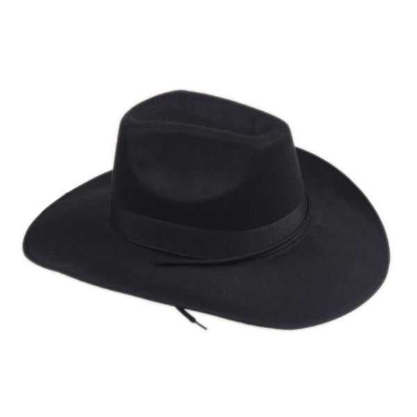 

cloches felt western cowboy cowgirl hat, Blue;gray