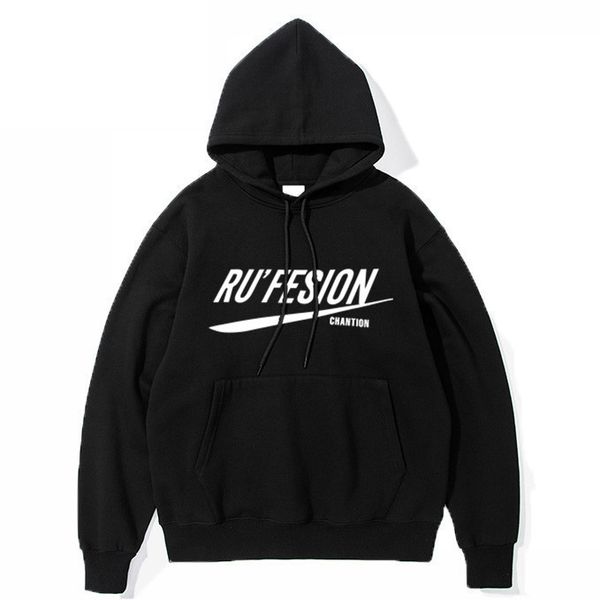 

2021 new letter printed hoodie plush thickened and women's couple's bottomed sweater jacket, Black