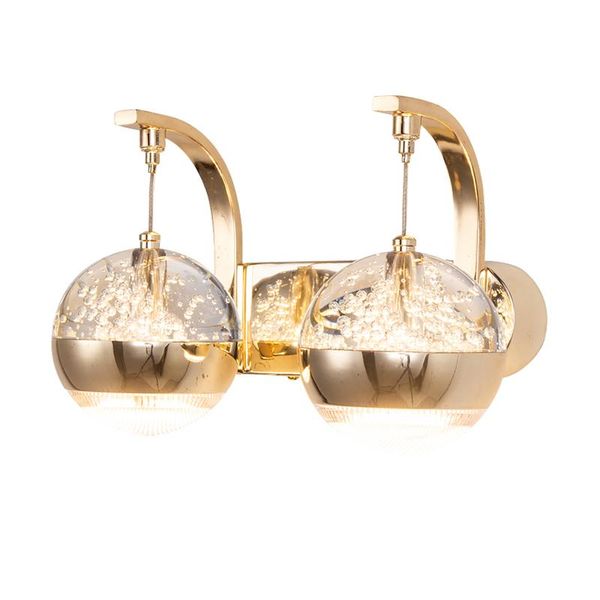 

wall lamp nordic led sconce round ball crystal lighit for bedroom bedside living room indoor deco lighting home decorations