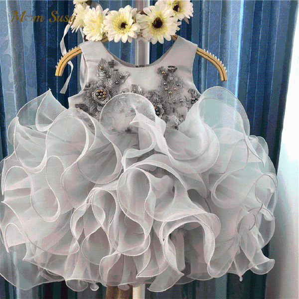 

girl's dresses girl princess vintage pearl layertutu dress sleeveless child gauze floral vestido birthday party wedding baby clothes 1-, Red;yellow