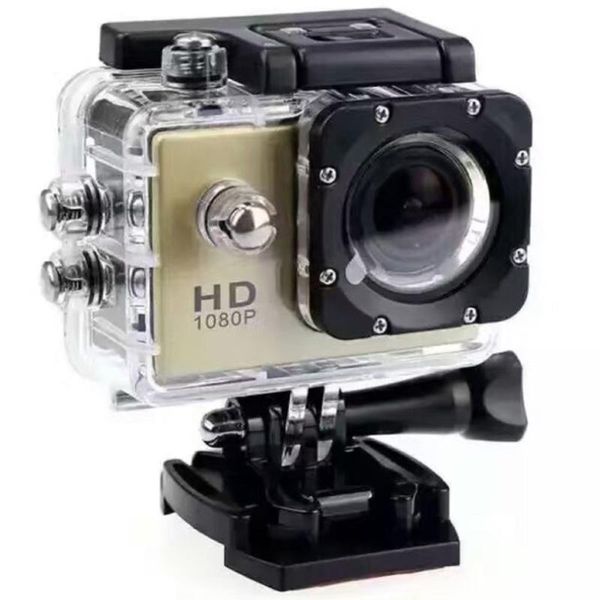 

mini cameras 480p motorcycle dash sports action video camera dvr full hd 30m waterproof,gold