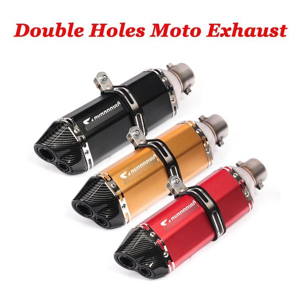 

exhaust pipe universal motorcycle akrapovic moto motorbike escape muffler stainless inlet 36~51mm pot echappement slip on