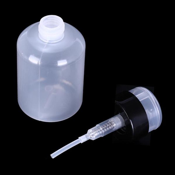 

220ml nail art mini pump dispenser acrylic gel polish remover cleaner liquid container storage pressure empty bottle