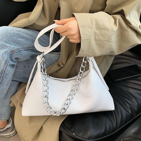 

evening bags trend luxury crossbody textured chain shoulder bag simple all-match handbag women fashion high capacity shopping tote