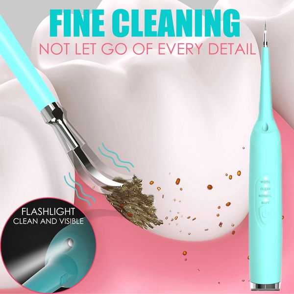 

electric sonic oral irrigator dental scaler tooth calculus tartar remover healthy gums dentist waterproof whiten teeth cleaner