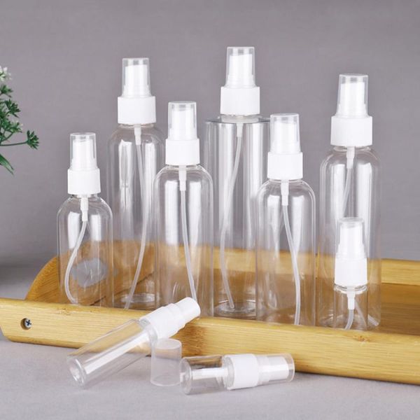 

storage bottles & jars 1pcs transparent plastic mini empty spray refillable super convenient travel 10ml-250ml cosmetic containers