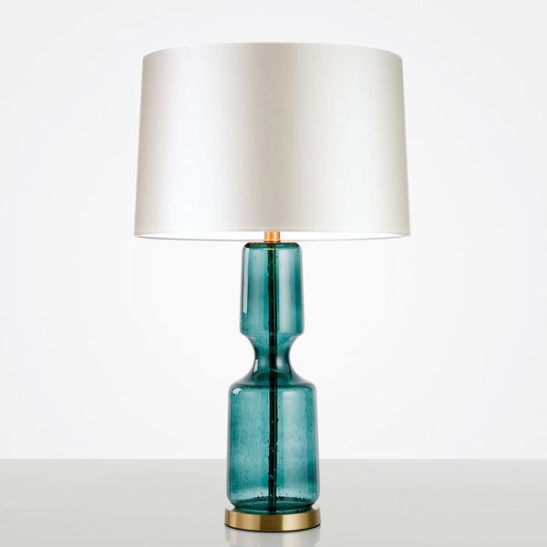 

table lamps american simple glass art lamp living room model bedroom studio fashion