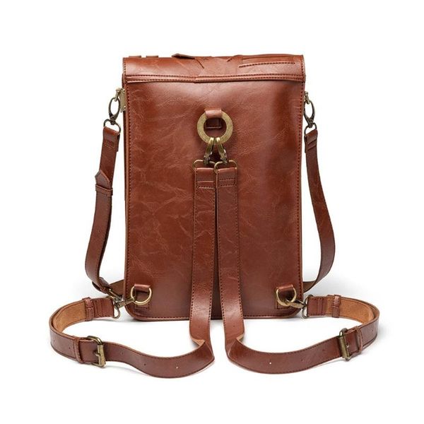 

backpack steampunk leather messenger bag halloween gothic retro briefcase handheld crossbody shoulder large satchel school bags for men