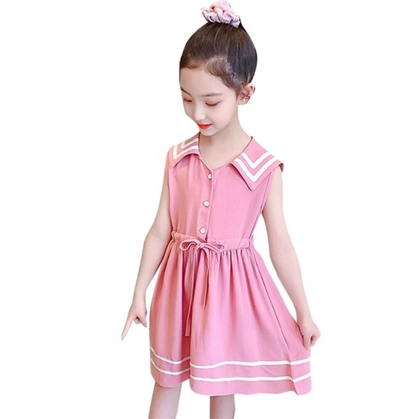 

dresses for girls striped girl summer dress child casual style clothing 6 8 10 12 14 210528, Red;yellow