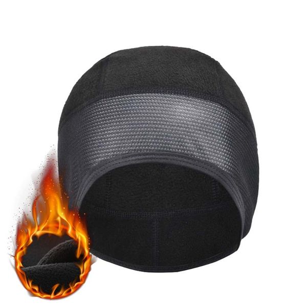

beanies black winter cycling caps windproof warm fleece bike hat outdoor sport balaclava skiing snowboard running helmet liner cap