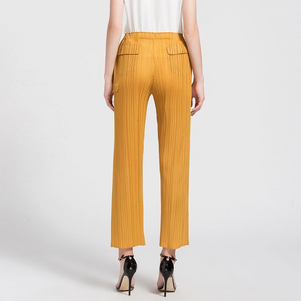 

new pleated 2021 summer straight pocket high waisted pants slim trousers women korean causal aesthetic clothes 0wgj, Black;white