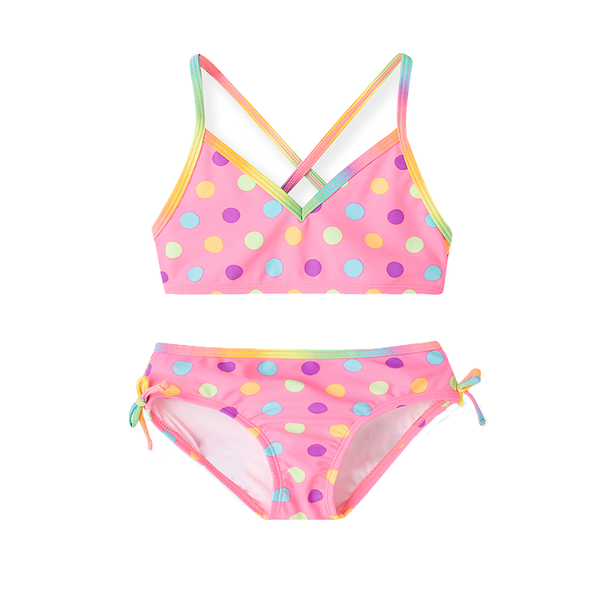 

bikinis set two-piece suits kids baby girls dot printed bikini swimwear swimsuit bathing suit costume clothing