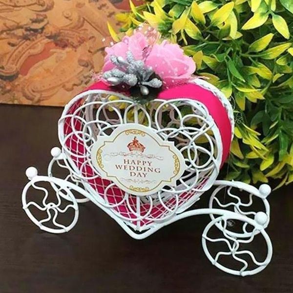 

gift wrap accessory european style home wedding iron romantic pumpkin carriage solid decoration small candy box