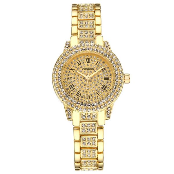 

wristwatches 2021 diamond rhinestone women quartz watches fashion luxury ladies stainless steel waterproof woman watch small female clock, Slivery;brown