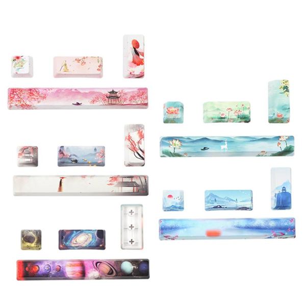 

keyboards 4x keycaps set ptb pc diy gaming mechanical keyboard space keycap esc